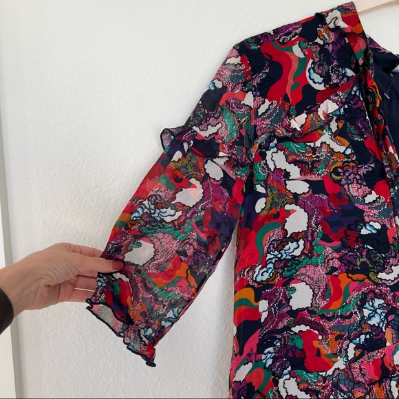 SALONI Printed Tilly Ruffle Dress - Picture 8 of 10